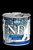 N&D DOG OCEAN Adult Sea Bass & Squid 285g + Množstevní sleva 1+1 zdarma