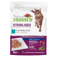 Natural Trainer Adult Sterilised - treska (24 x 85 g)