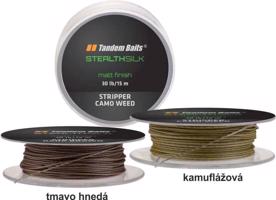 Návazcová šňůra Tandem Baits Stealth Silk Stripper 15m Variant: barva: tmavě hnědá nosnost 30lb