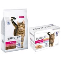 Perfect Fit granule, 7 kg + 48 x 85 g Mixpack kapsičky - 15 % sleva - Active 1+ s hovězím 7 kg + Mixpack 48 x 85 g