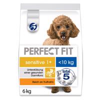 PERFECT FIT Sensitive Adult 1+ pro malé psy, krocan 6 kg