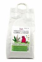 Podestýlka Rebel Cat přírodní,hrudkující Corn&Hemp 7l