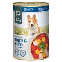 Pure Nature Adult 24 x 400 g – výhodné balení - koňské a kuřecí