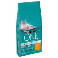 PURINA ONE,  9 kg + 750 g zdarma - Adult kuře & celozrnné obiloviny