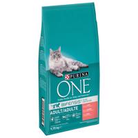 PURINA ONE,  9 kg + 750 g zdarma - Adult losos & celozrnné obiloviny