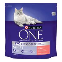 PURINA ONE Adult Salmon, celozrnné cereálie pro kočky - 1,5 kg