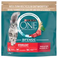 PURINA ONE Adult Sterilcat s hovězím - 1,4 kg