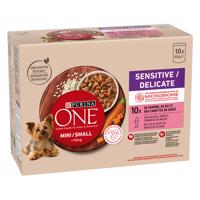 PURINA ONE Mini Sensitive-Delicate s lososem - 20 kapsiček (20 x 85 g)