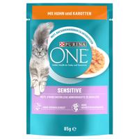 Purina One Sensitive - s kuřecím a mrkví 26 x 85 g