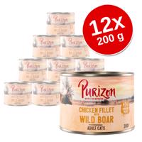 Purizon Adult - bezobilné 12 x 200 g - míchané balení