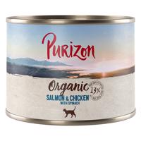 Purizon Organic 6 x 200 g - losos a kuřecí se špenátem