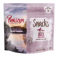 Purizon Snack kachní a ryba - bez obilovin - 3 x 100 g