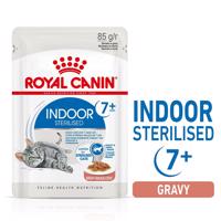 ROYAL CANIN INDOOR 7+ Sterilised v omáčce, kapsičky pro domácí kočky od 7 let 12 × 85 g