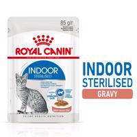 ROYAL CANIN INDOOR Sterilised v omáčce, kapsičky pro domácí kočky 48 × 85 g