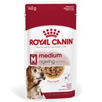 Royal Canin Medium Ageing v omáčce - Výhodné balení: 4 x 10 ks (40 x 140 g)