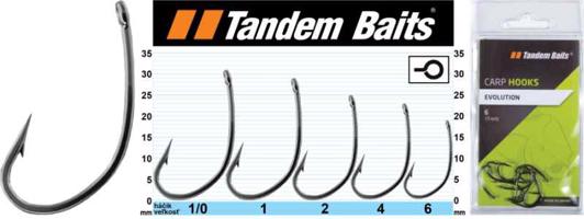 Rybářské háčky kaprové Evolution - Tandem Baits Variant: velikost 2, 10ks