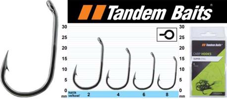 Rybářské háčky kaprové Super D - Tandem Baits Variant: velikost 6, 10ks