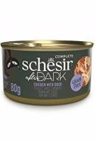 Schesir Cat konz. After Dark Wholefood kuře/kachna 80g + Množstevní sleva