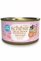 Schesir Cat konz. Kitten Wholefood kuře/losos 70g + Množstevní sleva