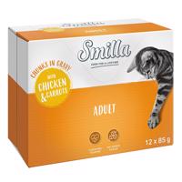 Smilla Adult kousky se zeleninou 12 x 85 g - kuřecí a mrkev