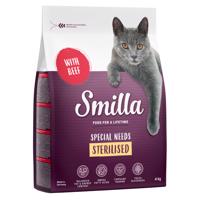 Smilla granule, 3 kg + 1 kg zdarma - Adult Sterilised hovězí