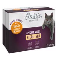 Smilla kapsičky 12 x 85 g - 10% sleva - Sterilised  krůtí a zelené fazolky