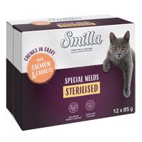 Smilla Sterilised kousky se zeleninou 12 x 85 g - losos a mrkev