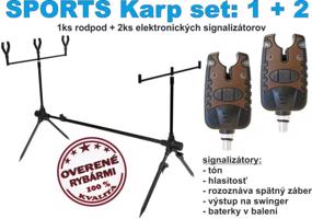 SPORTS KARP set Rodpod + 2ks el. signalizátor záběru