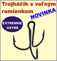 SPORTS Open Shank Treble Hooks - s voľným ramienkom Variant: č. 2