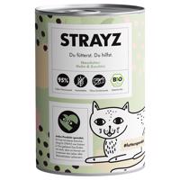 STRAYZ BIO cat 6 x 400 g - Bio kuřecí maso a bio cuketa