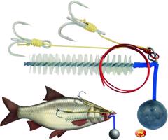 Sumčiarsky systém BC R+S Baitfish Rig 80g,#1/0+2/0 Variant: 44 4334001 - Sumčiarsky systém BC R+S Baitfish Rig 80g,#1/0+2/0