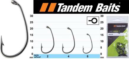 TANDEM Baits Nailer - háček s očkem Variant: vel. 2, 10ks