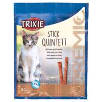 Trixie PREMIO Stick Quintett - jehněčí a krůtí (20 x 5 g)