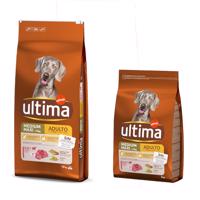 Ultima, 13 kg + 2 kg zdarma - Medium / Maxi Adult hovězí pro psy 13 kg + 2 kg