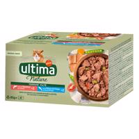 Ultima Nature Paté 40 × 85 g - losos a mořské ryby