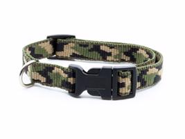 Vsepropejska Army zelený obojek pro psa | 24 - 45 cm Barva: Tmavě zelená, Obvod krku: 24 - 35 cm