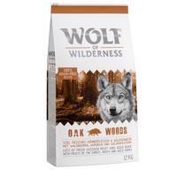 Výhodné balení: 2 x 12 kg Wolf of Wilderness granule - Adult Oak Woods - divočák