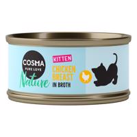 Výhodné balení Cosma Nature Kitten 24 x 70 g - s kuřecím masem