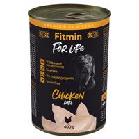 Výhodné balení Fitmin Dog For Life 12 x 400 g - kuřecí