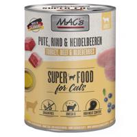 Výhodné balení MAC's Cat 12 ks (12 x 800 g) - Krůtí, hovězí a borůvky