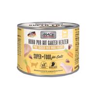 Výhodné balení MAC's Cat 24 ks (24 x 200 g) - Kuřecí s drůbežími srdíčky