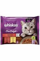 Whiskas kaps. Pure Delight klas.výběr v želé 4x85g + Množstevní sleva