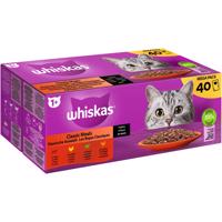 Whiskas Multipack 1+ klasický výběr v omáčce, 40 × 85 g