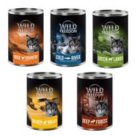 Wild Freedom Adult 6 x 400 g - bez obilovin - Smíšené balení