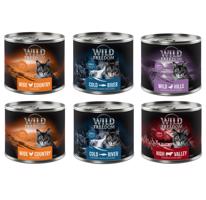 Wild Freedom mix,  6 konzerv - 10 % sleva - Adult Mix balení II (2 x kuřecí, 2 x treska, hovězí, kachní) 6 x 200 g