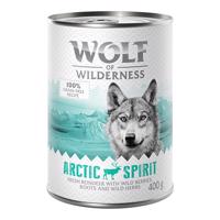 Wolf of Wilderness Adult 6 x 400 g - single protein -  Arctic Spirit - sobí