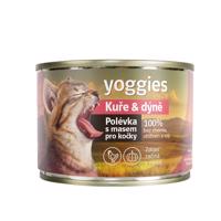 Yoggies Konzerva pro kočky – Kuře & dýně 185g